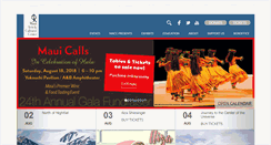 Desktop Screenshot of mauiarts.org